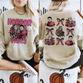 Halloween Horr0r Shirts, Horr0r Vibes Shirt, Halloween Coquette Bow Sweatshirts, H0rror Character Hoodie | RetroVerseTees.com