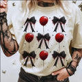 Halloween Horror Shirt, Coquette Bow Halloween Shirt, Halloween T-Shirt Hoodie, Sweatshirt | RetroVerseTees.com