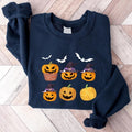 Halloween Party Sweatshirt, Funny Pumpkin Hoodie, Spooky Season Gift Sweater, Unisex Fall Pumpkin Long Sleeve. T-Shirts
