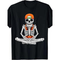 Halloween Skeleton Gamer Video Game T-shirt made in usa Hoodie, Sweatshirt | RetroVerseTees.com