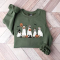 Halloween Sweatshirt, Halloween Sweater,2023 Happy Halloween, Retro Spooky Season, Ghost Sweatshirt,Halloween Dog...