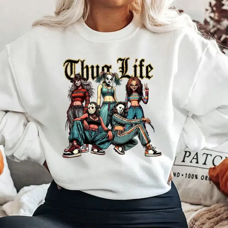 Halloween T-Shirt, Halloween Sweatshirt, Halloween Hoodie, Halloween Gift Shirt Casual Womenswear | RetroVerseTees.com
