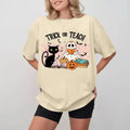 Halloween Teacher T-Shirt, Gift For Fan, Gift For Her, Gift For Him Fabric Spandex Hoodie, Sweatshirt | RetroVerseTees.com