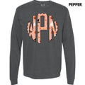 Halloween Things Monogram Long Sleeve Comfort Colors T-Shirt 'NLB' Hoodie, Sweatshirt | RetroVerseTees.com