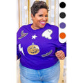 Halloween Things Sequin Graphic Long Sleeve T-Shirt Hoodie, Sweatshirt | RetroVerseTees.com