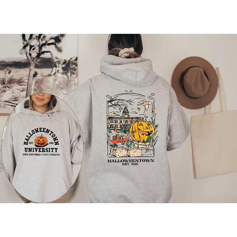 Halloweentown 1998 Hoodie, Pumpkin Halloween Hoodie, Halloweentown University Shirt, Spooky Season Shirt Sweatshirt