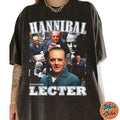 Hannibal Lecter Collage Silence Of The Lambs Vintage Tee Shirts, Cotton Unisex T-shirt, Crew Neck, Size S- 3XL, Menswear...