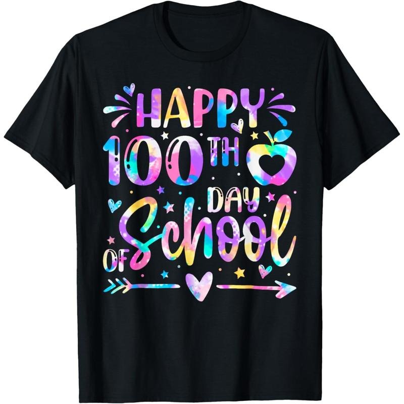 Happy 100th Day FOG School Tie Dye Rainbow 100 Days Smarter T-Shirt style 02 Hoodie, Sweatshirt | RetroVerseTees.com