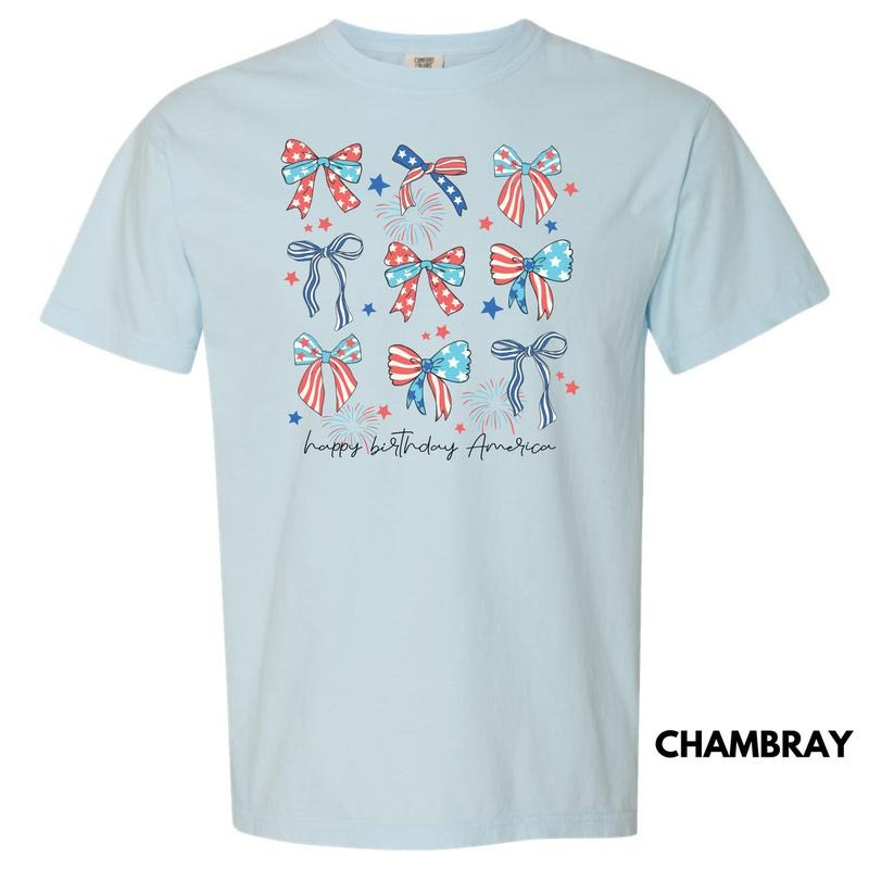 Happy Birthday America Comfort Colors T-Shirt 'NLB' Hoodie, Sweatshirt | RetroVerseTees.com