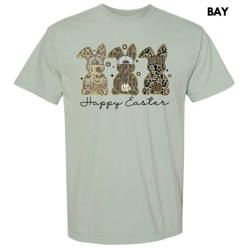 Happy Camo Easter Comfort Colors T-Shirt 'NLB' Hoodie, Sweatshirt | RetroVerseTees.com