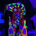 Happy Catrina T-shirts Cotton Casual Black  Tshirt Crew Neck Menswear Hoodie, Sweatshirt | RetroVerseTees.com