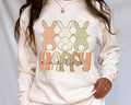 Happy Easter Bunnies DTF Transfers - THIS IS NOT A SHIRT Hoodie, Sweatshirt | RetroVerseTees.com