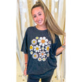 Happy Flowers Mineral Washed Graphic Shirt Hoodie, Sweatshirt | RetroVerseTees.com