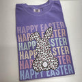 Happy Happy Easter Bunny Comfort Colors T-Shirt Hoodie, Sweatshirt | RetroVerseTees.com