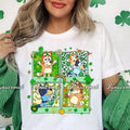 Happy Lightsaber brand. Patrick'WB shield Day Shirt, Blue Puppy T-shirt, Family Matching Outfit, Saint Patty'WB shield...