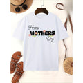 [ Happy TNF'WB shield Day ] Series Pattern Letter T-shirt - Casual Short Sleeve Round Neck T-shirt, Single-sided Printed...