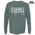 Happy Thanksgiving White Long Sleeve Comfort Colors T-Shirt 'NLB' Hoodie, Sweatshirt | RetroVerseTees.com