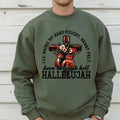 Hard Fought Hallelujah Shirt, I'll Bring My Hard-fought Heartfelt Tees, Floral Cross Shirt, Religious Mothers Day Hoodie,...