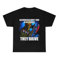 Hard Skeleton Funny Meme T-Shirt - Alcoholics Don't Run in My Family They Drive Hoodie, Sweatshirt | RetroVerseTees.com