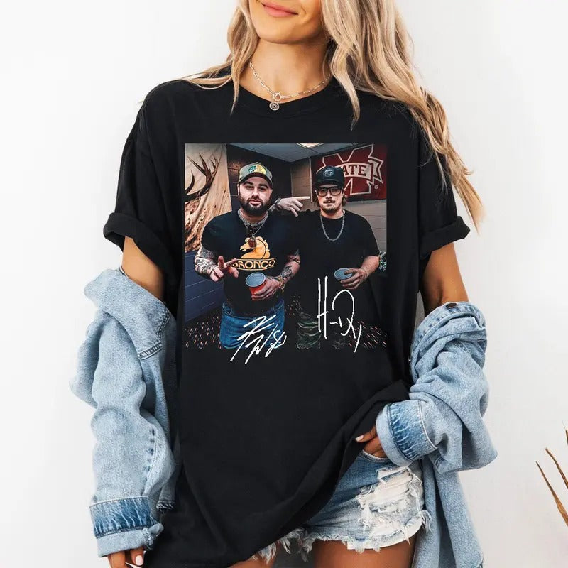 Hardy and Wetzell Shirt, Country Music JimBobb Concert T Shirt Hoodie, Sweatshirt | RetroVerseTees.com