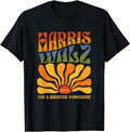 Harris Waltz | For A Brighter Tomorrow Boho Aesthetic T-Shirt | Unisex Cotton Tee Gift Hoodie, Sweatshirt