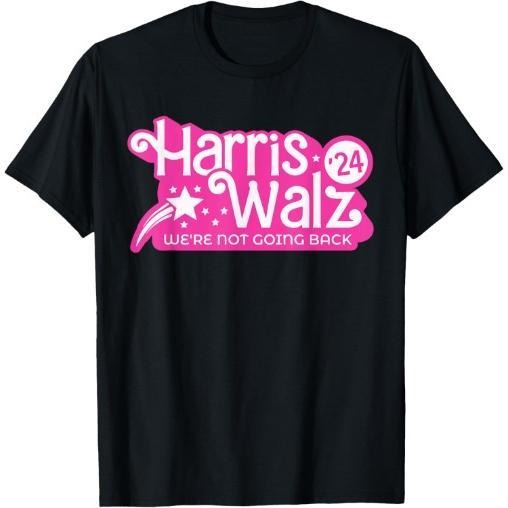 Harris Waltz 2024 We're Not Going Back Walz Kamala Harris T-Shirt made in usa Hoodie, Sweatshirt | RetroVerseTees.com