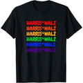 Harris Walz Rainbow T-Shirt made in usa Hoodie, Sweatshirt | RetroVerseTees.com
