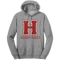 Harvard University H Logo Hooded Sweatshirt - Oxford Gray T-Shirts, Hoodie | RetroVerseTees.com
