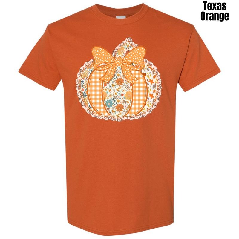 Harvest Floral Pumpkin Gildan T-Shirt 'NLB' Hoodie, Sweatshirt | RetroVerseTees.com