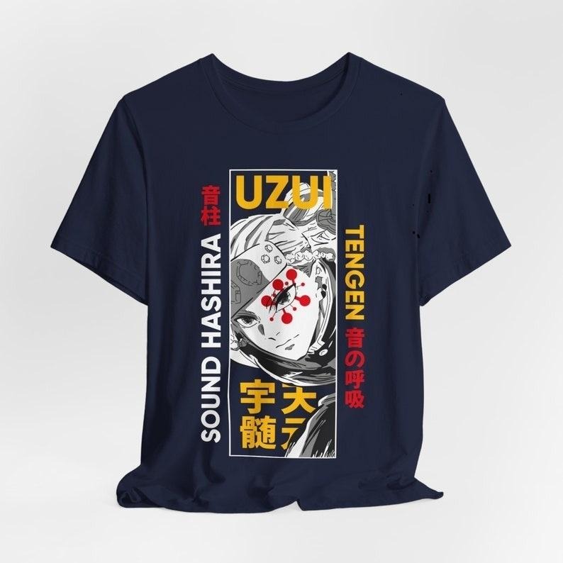 Hashira Uzui Anime T-shirt, Demon Anime Manga Shirt, Anime Shirt, Japanese Shirt Hoodie, Sweatshirt | RetroVerseTees.com