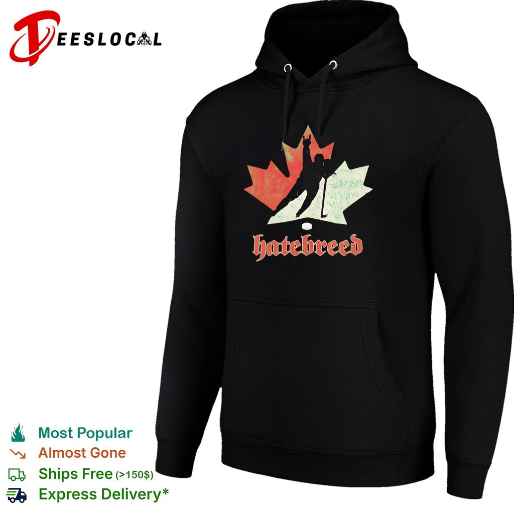 Hatebreed Distressed Canadian Maple Leaf Hockey Player shirt