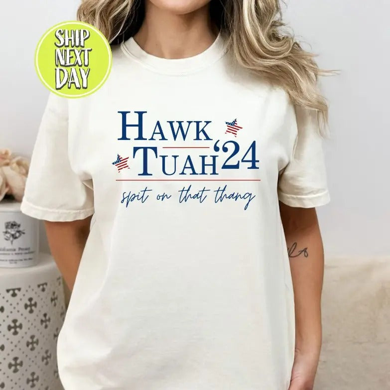 Hawk Tuah 24 Funny T-shirt,Hawk Tuah 2024 Sweatshirt Hoodie | RetroVerseTees.com