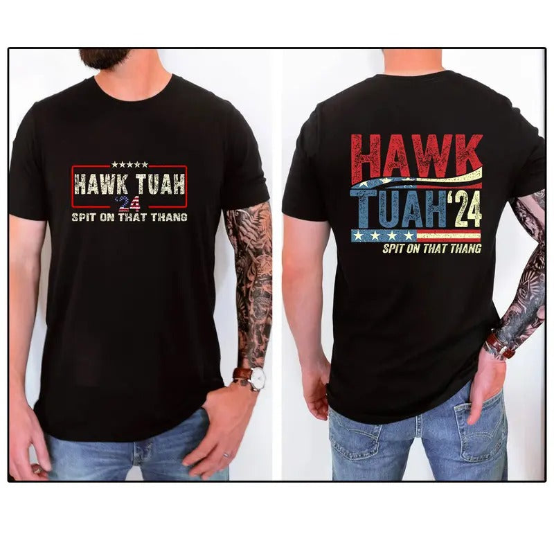 Hawk Tuah 24 Spit on That Thang T-Shirt, Hawk Tuah Girl Shirt, Trending Viral Hawk 2024 Hoodie, Sweatshirt