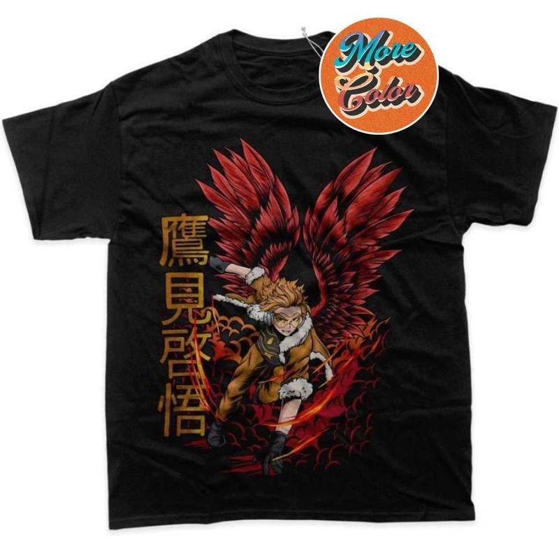 Hawks My Hero Academia Anime Vintage Shirts, Cotton Unisex T-Shirt, Crew Neck, Size S- 3XL, Menswear Top, Womenswear Top...