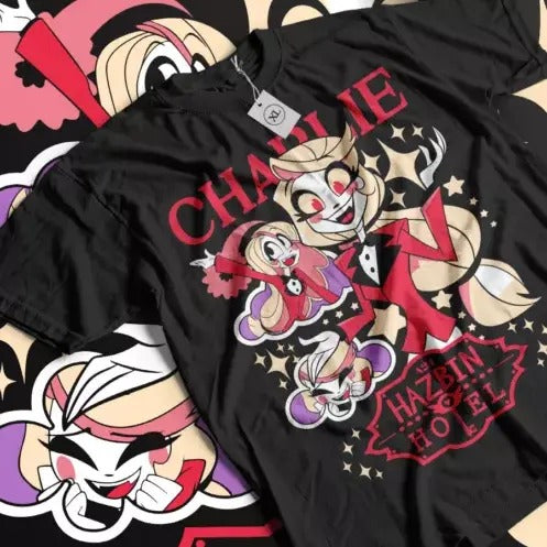 Hazbin Hotel Charlie & Vaggie Unisex T-Shirt Fan Hazbin Hotel Movie Gift Shirt Hoodie, Sweatshirt | RetroVerseTees.com