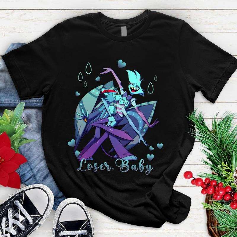 Hazbin Hotel Shirt, Loser Baby T-Shirt, Angel Dust & Husk T-Shirt, Angel Dust Hazbin Hotel, Husk Hazbin Hotel T-Shirt...