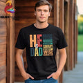 He Is Dad T Shirt Hoodie Sweater Brave Like David Father's Day Shirt Christian Dad Shirt Gift For Dad Religious Shirt...