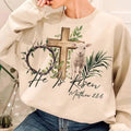 He Is Risen DTF Transfer - THIS IS NOT A SHIRT Hoodie, Sweatshirt | RetroVerseTees.com