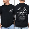 He Left The 99 To Rescue Me Christian T-Shirt Pure Cotton Casual Street Style Crew Neck Short T-Shirt Tops Trendy For...