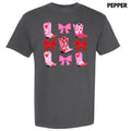 Heart Boot Bow Collage Comfort Colors T-Shirt 'NLB' Hoodie, Sweatshirt | RetroVerseTees.com