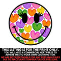 Heart Filled Happy Face Print - PRINT ONLY T-Shirts, Hoodie, Sweatshirt | RetroVerseTees.com