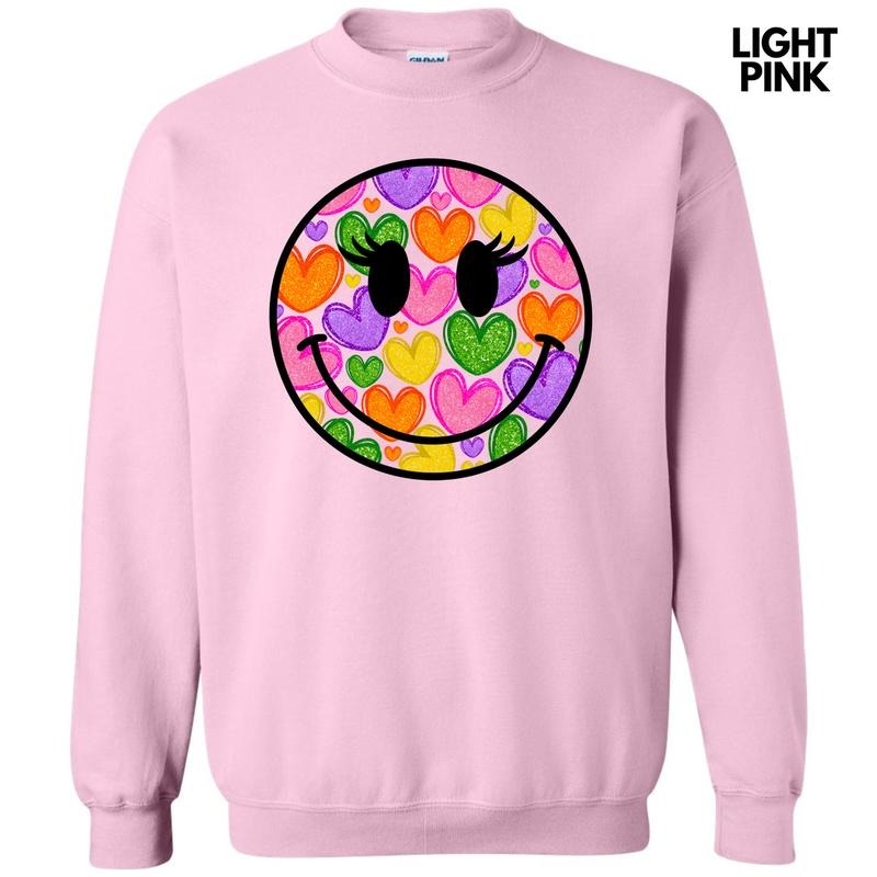 Heart Filled Happy Face Sweatshirt 'NLB' T-Shirts, Hoodie | RetroVerseTees.com