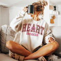 Heartbreaker Coquette Leopard Sweatshirt, Valentine's Day, Funny Valentine Sweatshirt, Anti Valentine Sweatshirt, Vday...