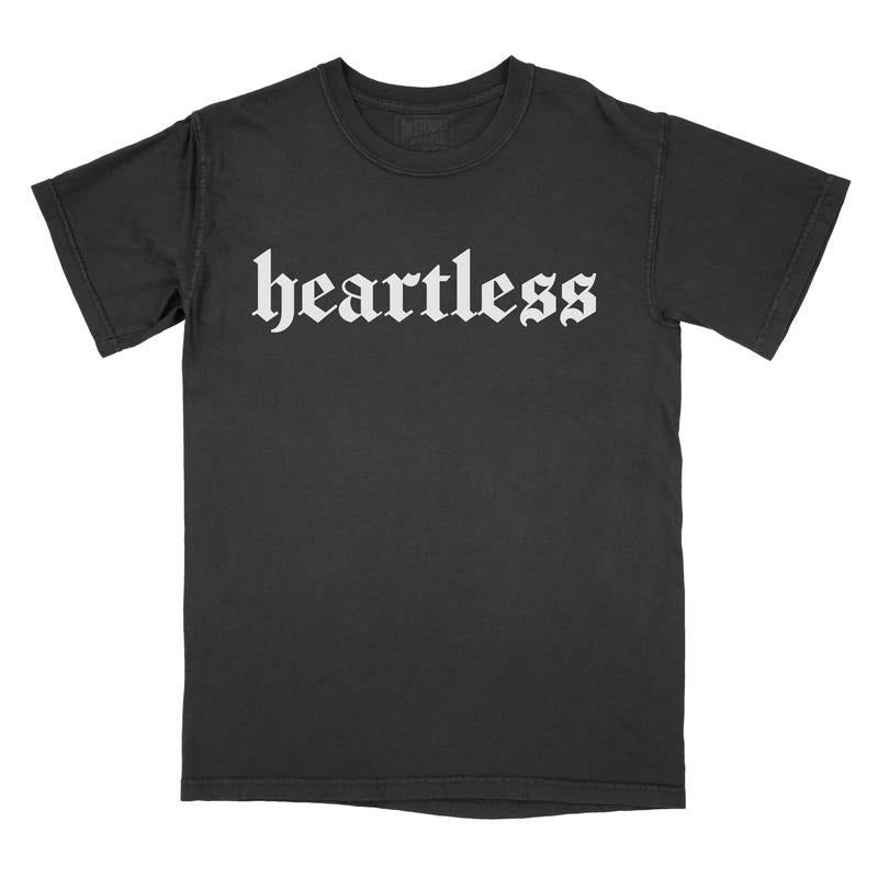 Heartless - Comfort Colors Tee PRINTED FONT Hoodie, Sweatshirt | RetroVerseTees.com