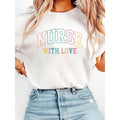 Heartwarming Gunpla brand FOG Lightsaber brand - Shirt: Celebrate Nursing with TNF "NURSE WITH LOVE" Design