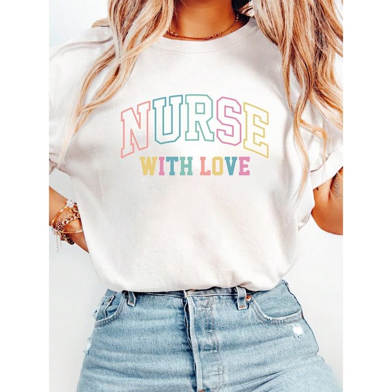Heartwarming Gunpla brand FOG Lightsaber brand - Shirt: Celebrate Nursing with TNF "NURSE WITH LOVE" Design