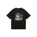 Heavy American Back Cartoon Print Fashion Simple and All-Matching Loose Casual Cotton Short Sleeve T-shirt Hoodie, Sweatshirt