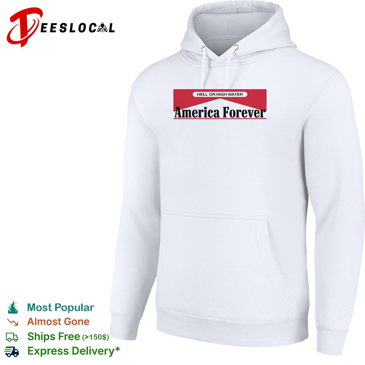 Hell or High Water America Forever Marlboro parody shirt