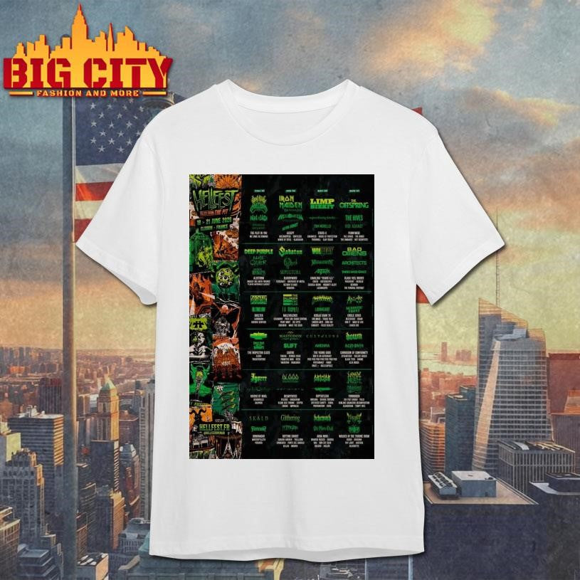 Hellfest June 18-21 2026 on Clisson, France Poster shirt