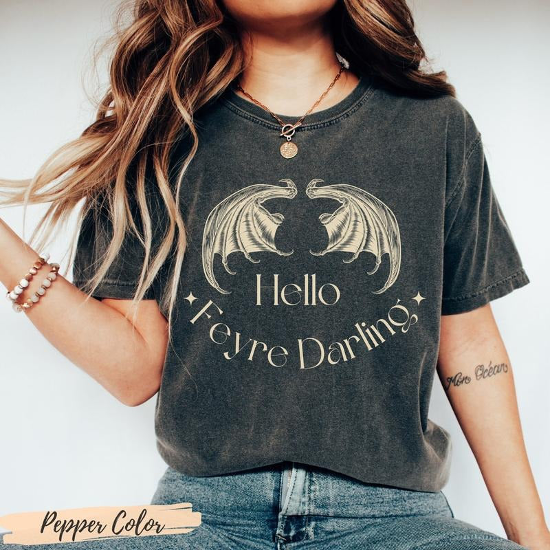 Hello Feyre Darling shirt, Acotar Velaris Bat Boys shirt tshirt apparel, SJM merch, ACOSF TOG gift, Feyre And Rhysand...